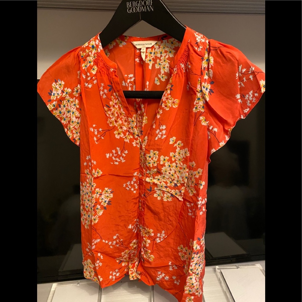 Rebecca Taylor floral blouse